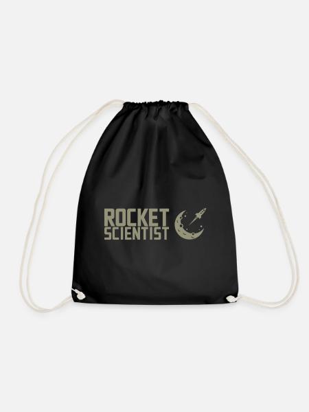Rocket Scientist Raketenwissenschaftler Rakete - Turnbeutel - Schwarz