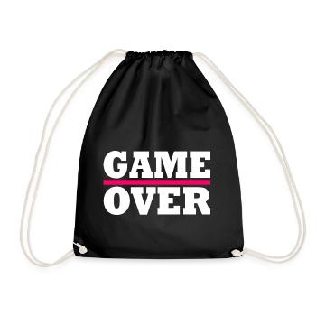 Game over - Turnbeutel - Schwarz - Vorne