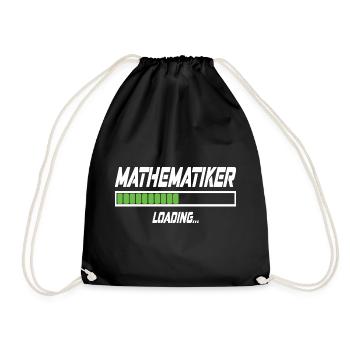 Mathematiker Loading... - Turnbeutel - Schwarz - Vorne