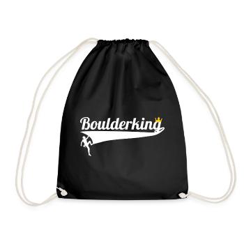 Bouldern - Boulderer - Turnbeutel - Schwarz - Vorne