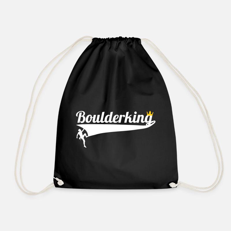 Bouldering - Boulderer - Drawstring Bag - black