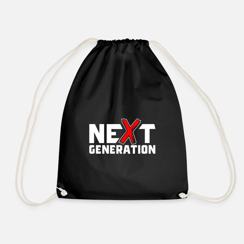 Next Generation X Buchstaben / X-Symbol - Turnbeutel - Schwarz