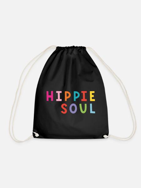 Shirt Hippiesoul - Turnbeutel - Schwarz