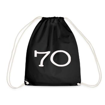 HAPPY BIRTHDAY. HAPPY BIRTHDAY. ANNIVERSARY. - Drawstring Bag - black - Front