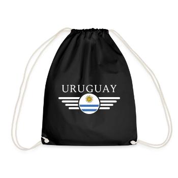 Ich liebe Uruguay, Eleganz Stil Design T-Shirt - Turnbeutel - Schwarz - Vorne