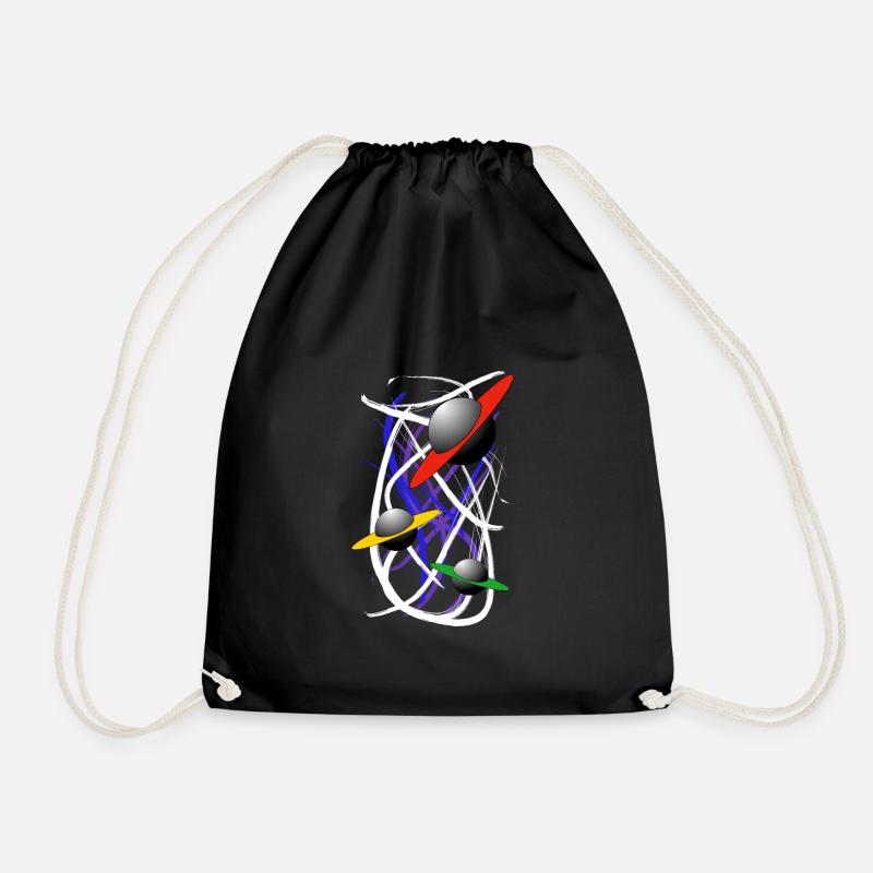 Galaxy - Drawstring Bag - black