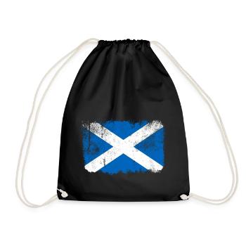 Scotland Flag - Drawstring Bag - black - Front