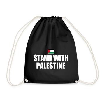 I stand with palestine - Sac de sport léger - noir - Devant