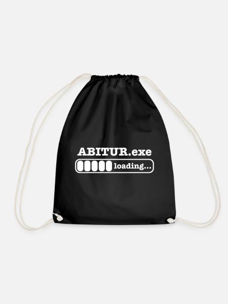 Abitur .exe loading Spruch Abi Abiturient Schule - Turnbeutel - Schwarz