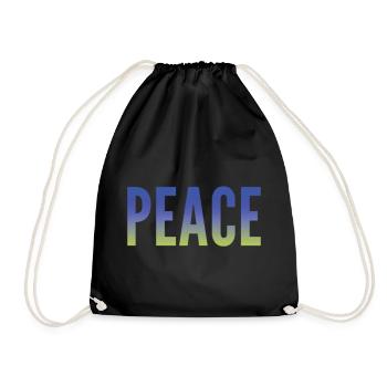 Peace - Drawstring Bag - black - Front