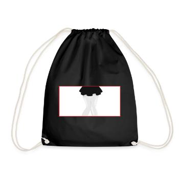 Anime Japan Girl Design - Drawstring Bag - black - Front