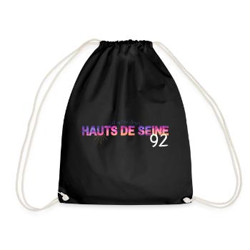 Haut de Seine 92 - Turnbeutel - Schwarz - Vorne