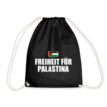 freiheit für palästina - Turnbeutel - Schwarz - Vorne