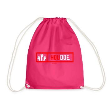 Goodbye - Drawstring Bag - fuchsia - Front