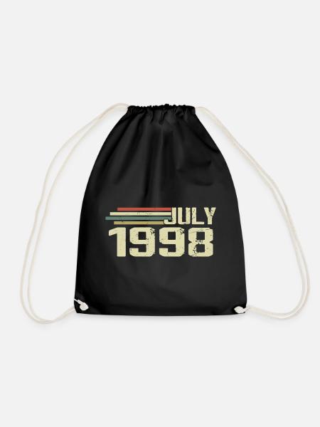 Anniversaire Juillet 1998 Année 1998 Juillet Année 1998 - Sac de sport léger - noir