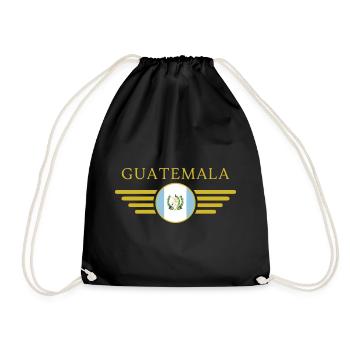 I Love Guatemala, Style Design T-Shirt - Drawstring Bag - black - Front
