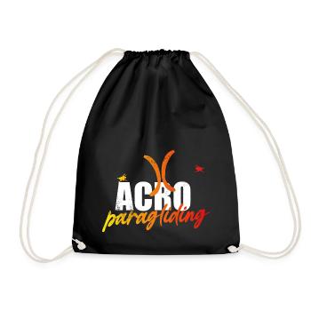 Acro Paragliding - Turnbeutel - Schwarz - Vorne