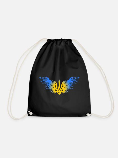 Ukraine Armoiries ukrainiennes Slava Support - Sac de sport léger - noir
