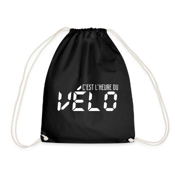 C'est L'heure Du Vélo - Sac de sport léger - noir - Devant