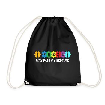 Je suis perplexe bien au-delà de l’heure du coucher - Sac de sport léger - noir - Devant