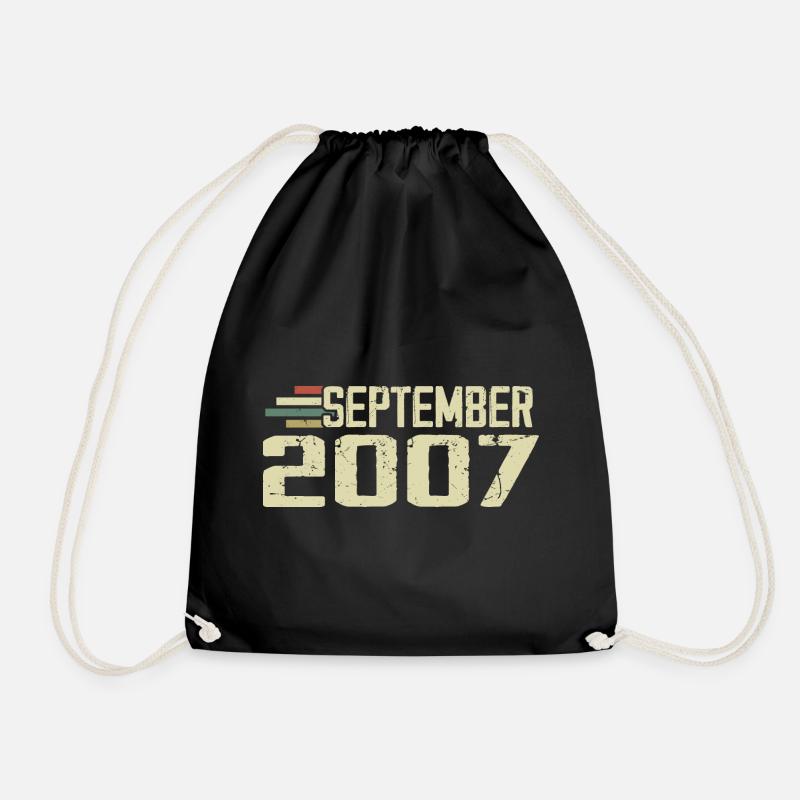 September 2007 Vintage Geschenkidee September 2007 - Turnbeutel - Schwarz