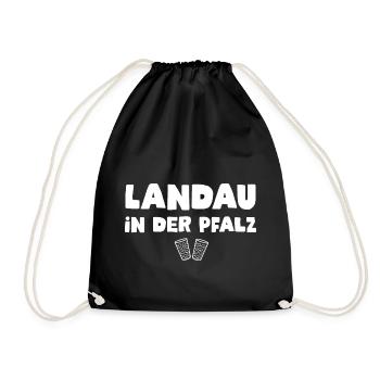 Landau in der Pfalz - Turnbeutel - Schwarz - Vorne