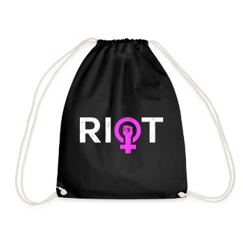 Riot Venus Frauen Power - Turnbeutel - Schwarz - Vorne