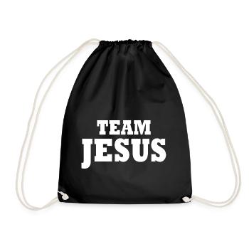 Team jesus - Drawstring Bag - black - Front