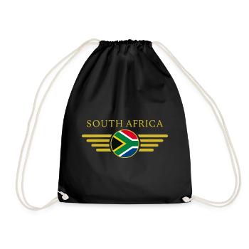 J’aime l’Afrique du Sud, T-Shirt Design Style Élégance - Sac de sport léger - noir - Devant