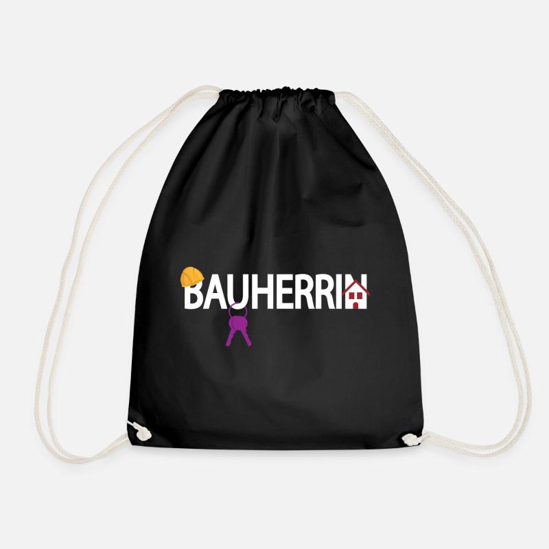 Bauherrin - Turnbeutel - Schwarz