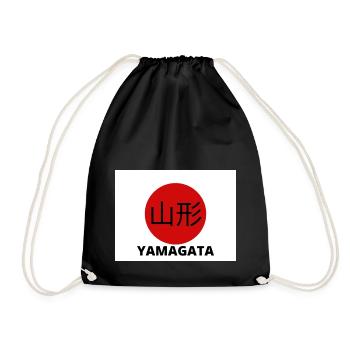 Yamagata Japon à Kanji - Sac de sport léger - noir - Devant
