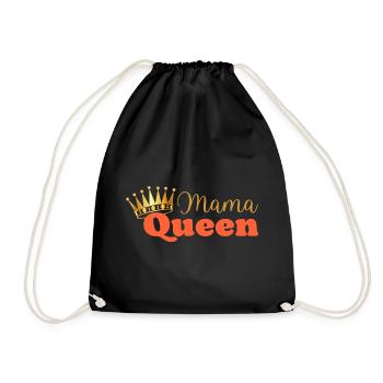 Mama queen - maman reine - cadeau fête des mères - Sac de sport léger - noir - Devant