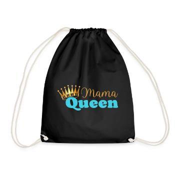 Mama queen - maman reine - cadeau fête des mères - Sac de sport léger - noir - Devant