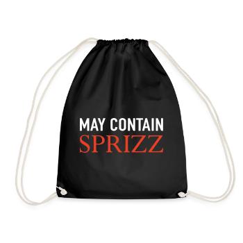 May Contain Sprizz - Turnbeutel - Schwarz - Vorne