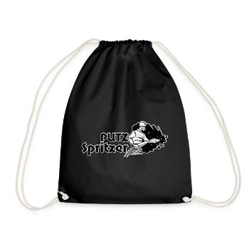 Putz Spritzer - Turnbeutel - Schwarz - Vorne