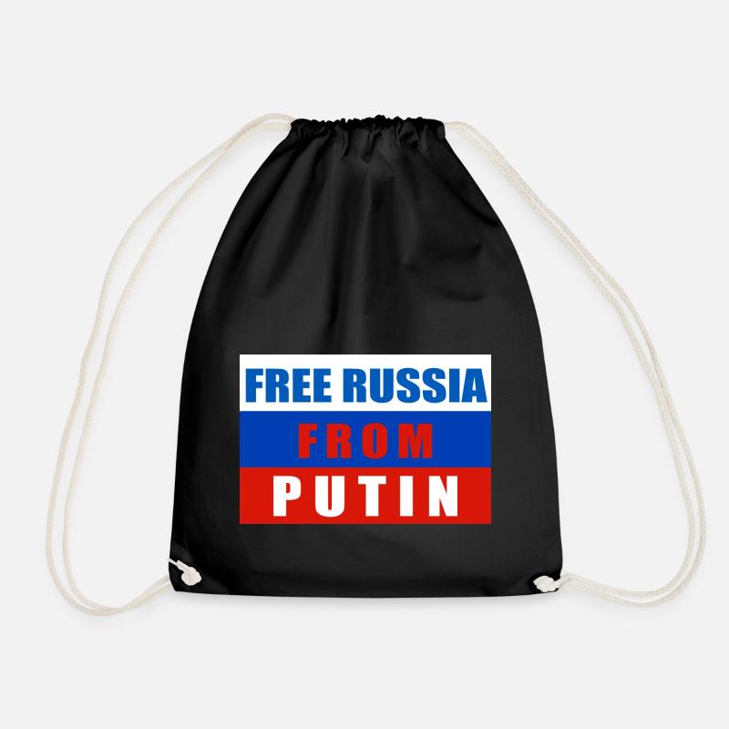Libérez la Russie de Poutine - Sac de sport léger - noir