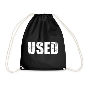 USED - Drawstring Bag - black - Front