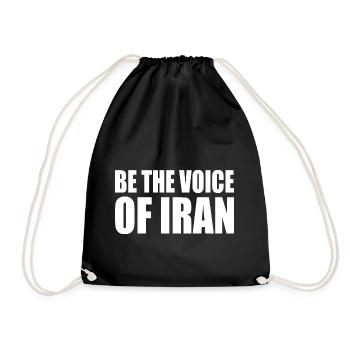 Be the voice of iran - Turnbeutel - Schwarz - Vorne