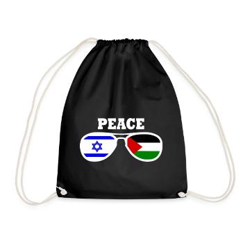 Free Palestine Israel peace - Sac de sport léger - noir - Devant