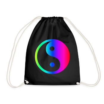 Arc-en-Ying Yang - Sac de sport léger - noir - Devant