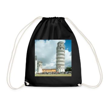 Tour penchée de Pise en Toscane - Sac de sport léger - noir - Devant