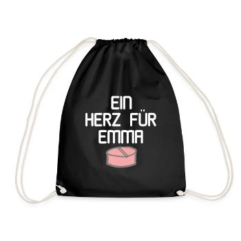 Ein Herz Für Emma Party MDMA Shirt - Turnbeutel - Schwarz - Vorne