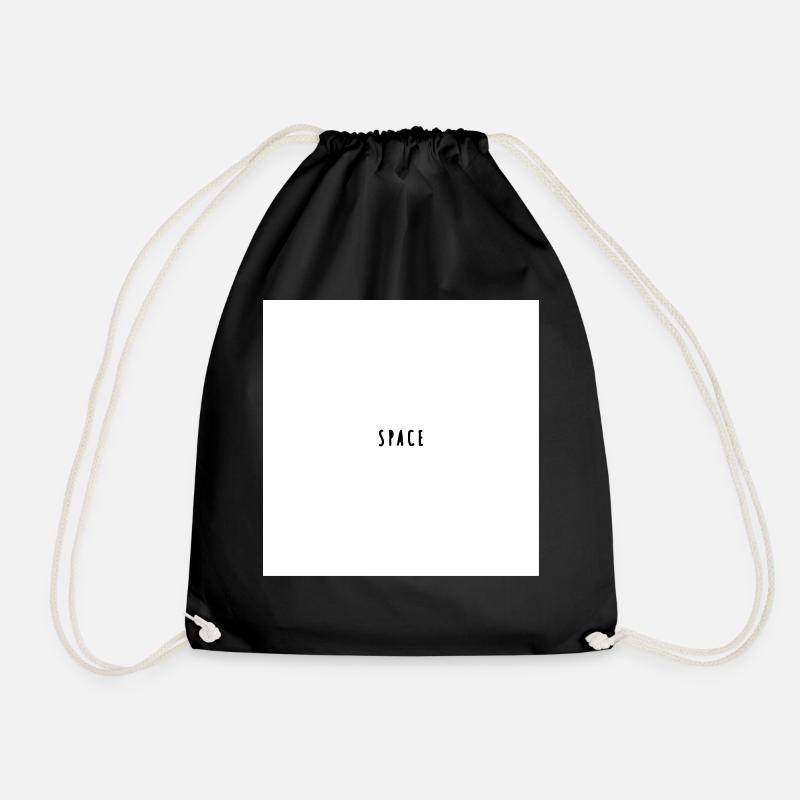 Space - Drawstring Bag - black