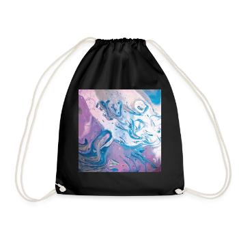 Abstract Space - Drawstring Bag - black - Front