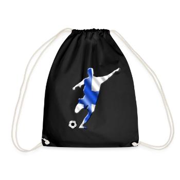 Finland - Drawstring Bag - black - Front