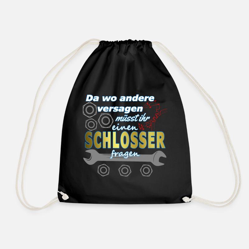 SCHLOSSER T-SHIRT GESCHENK-IDEE - Turnbeutel - Schwarz