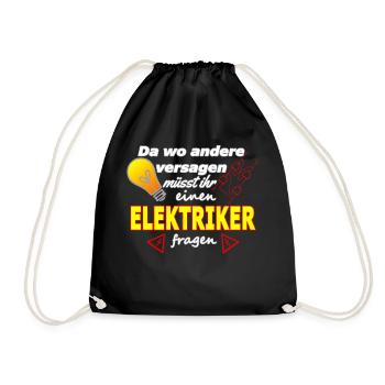 ELECTRICIAN - Drawstring Bag - black - Front