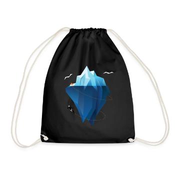 Monde sous-marin avec protection de l'environnement orca et - Sac de sport léger - noir - Devant