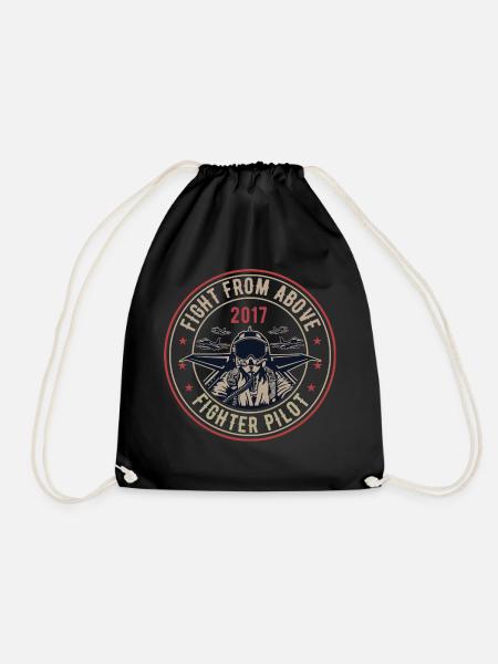 Fight From Above - Drawstring Bag - black