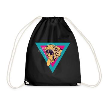 Léopard - Sac de sport léger - noir - Devant